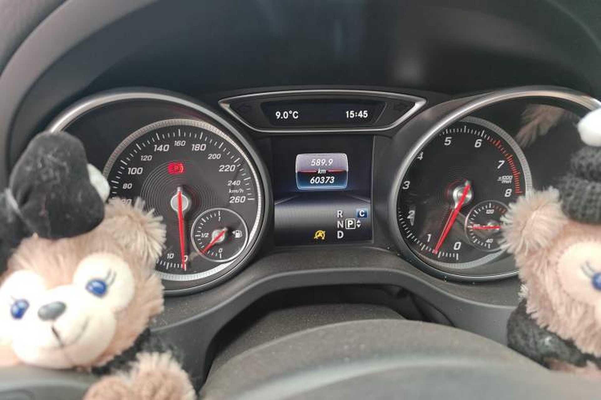 Used Mercedes-Benz CLA 2016 Year Restyled CLA 220 4MATIC Odometer Close Up