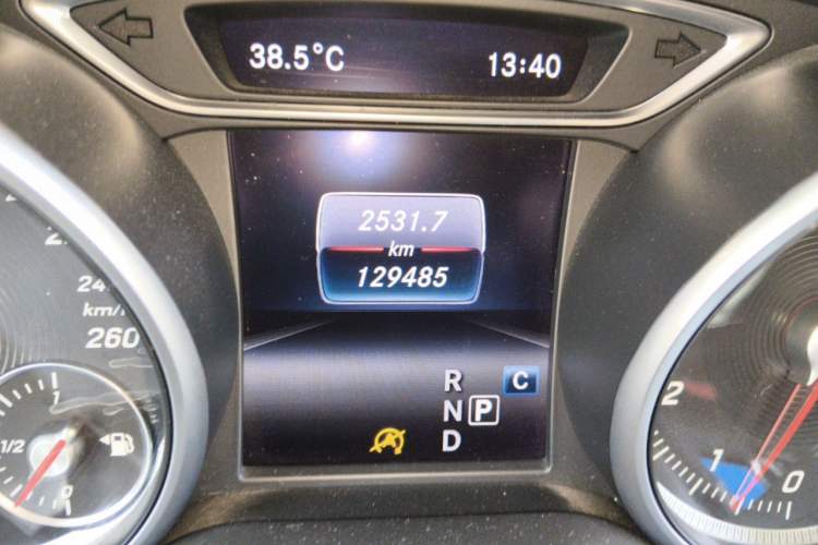 Used Mercedes-Benz CLA 2016 Year Restyled CLA 220 4MATIC Odometer Close Up