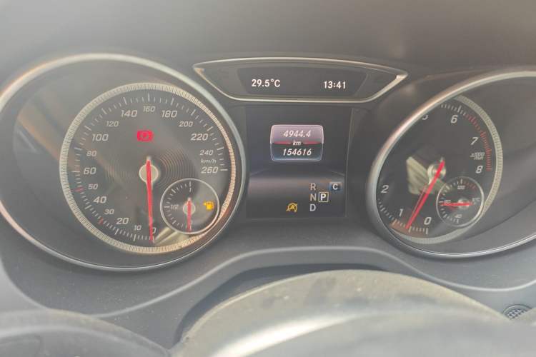 Used Mercedes-Benz CLA 2016 Year Restyled CLA 220 4MATIC Odometer Close Up