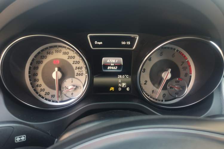 Used Mercedes-Benz CLA 2016 CLA 200 Sport Edition Odometer Close Up