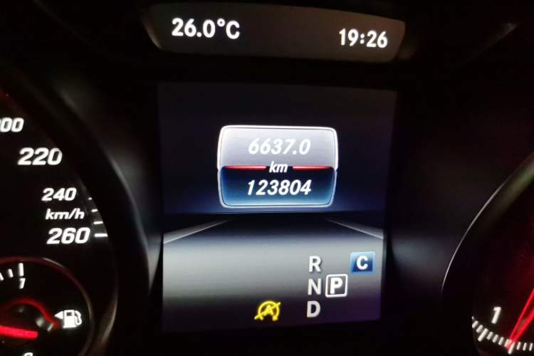 Used Mercedes-Benz CLA 2016 Year Restyled CLA 220 4MATIC Odometer Close Up