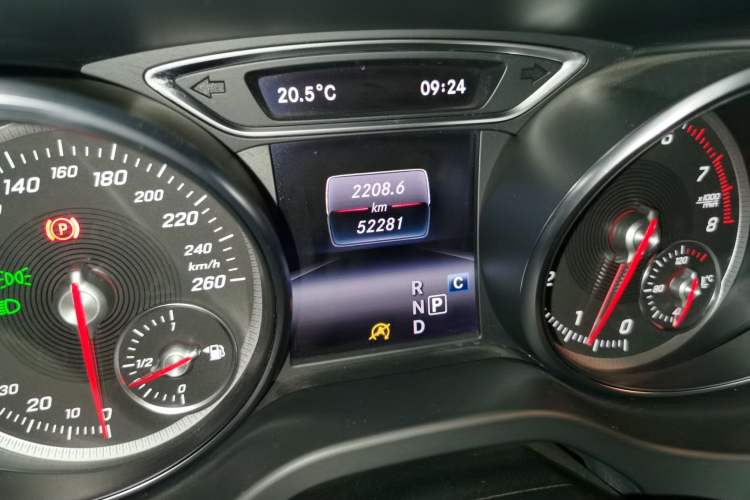 Used Mercedes-Benz CLA 2016 Year Restyled CLA 220 4MATIC Odometer Close Up