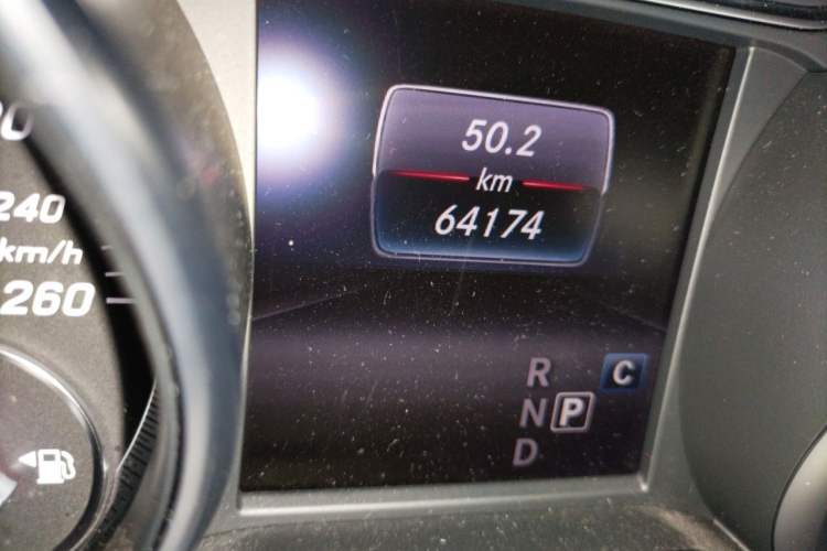 Used Mercedes-Benz CLA 2016 Year Restyled CLA 220 4MATIC Odometer Close Up
