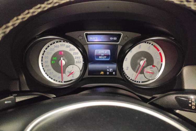 Used Mercedes-Benz CLA 2016 CLA 200 Sport Edition Odometer Close Up