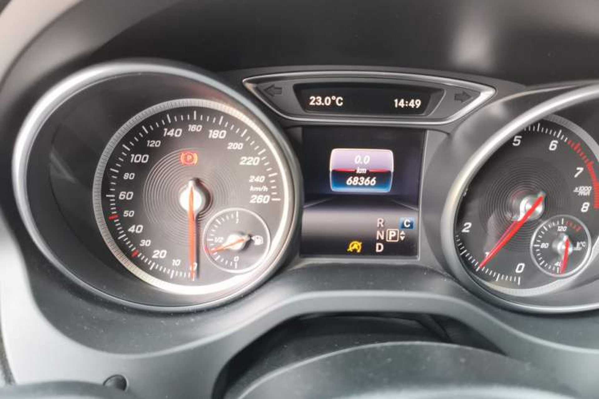 Used Mercedes-Benz CLA 2016 Facelifted CLA 200 Stylish Edition Odometer Close Up