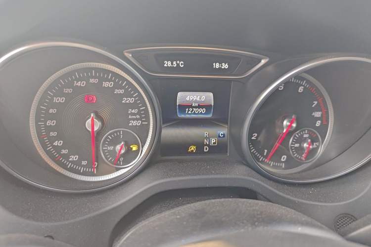 Used Mercedes-Benz CLA 2016 Year Restyled CLA 220 4MATIC Odometer Close Up