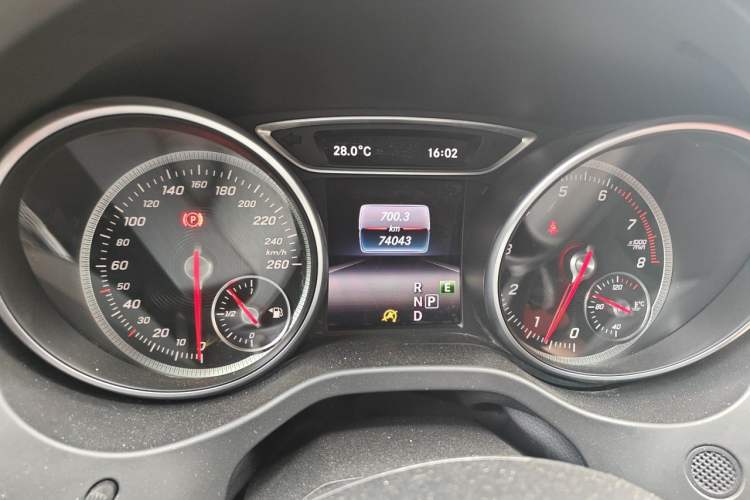 Used Mercedes-Benz CLA 2016 Year Restyled CLA 220 4MATIC Odometer Close Up