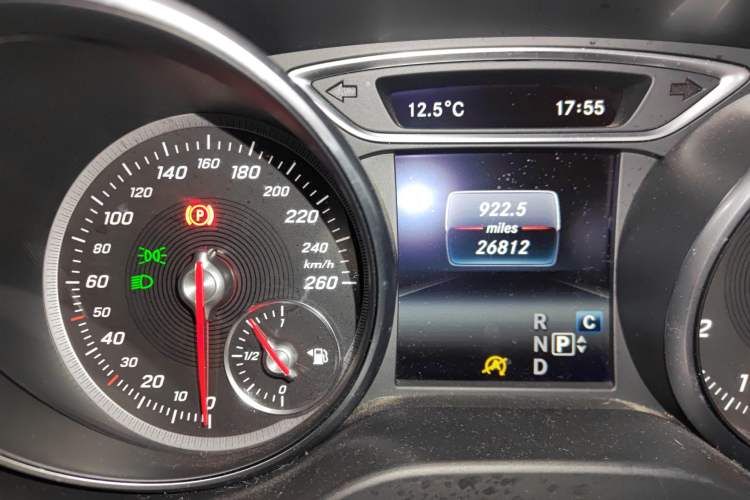 Used Mercedes-Benz CLA 2016 Refreshed CLA 200 Sport Edition Odometer Close Up