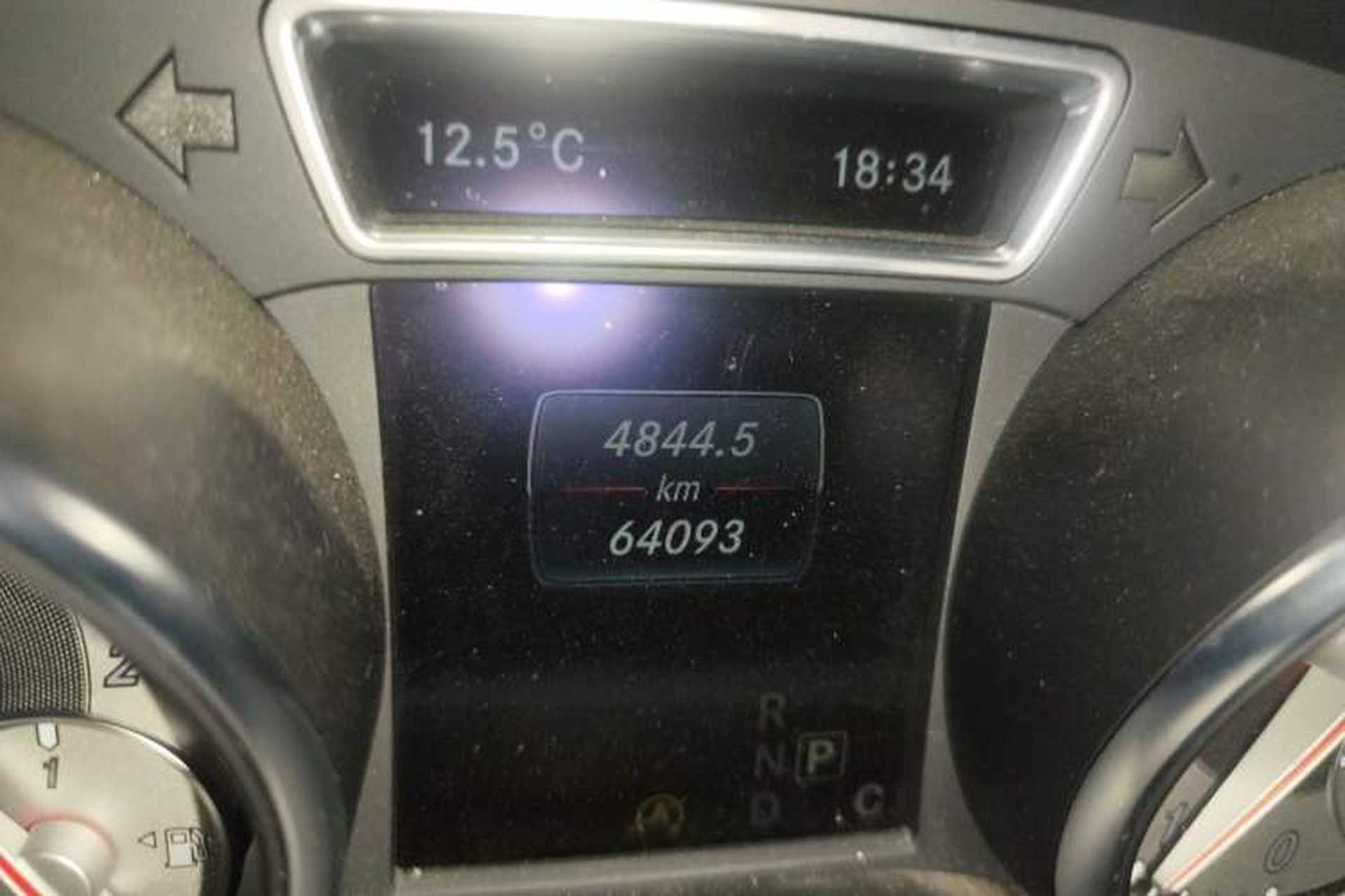 Used Mercedes-Benz CLA  Odometer Close Up