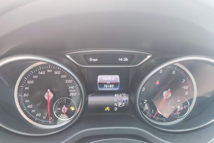 Used Mercedes-Benz CLA 2016 Facelifted CLA 200 Stylish Edition Odometer Close Up