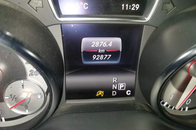 Used Mercedes-Benz CLA 2016 CLA 220 4MATIC Odometer Close Up