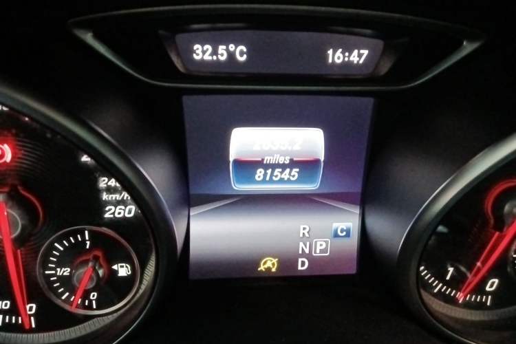 Used Mercedes-Benz CLA 2016 Year Restyled CLA 220 4MATIC Odometer Close Up