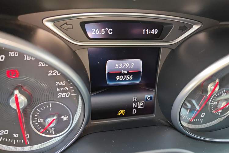 Used Mercedes-Benz CLA 2017 CLA 200 Style Edition Odometer Close Up