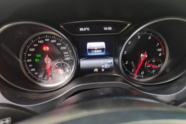 Used Mercedes-Benz CLA 2017 Facelifted CLA 200 Stylish Edition Odometer Close Up