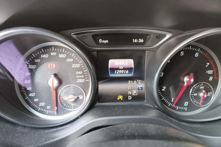 Used Mercedes-Benz CLA 2017 Refreshed CLA 200 Sport Edition Odometer Close Up