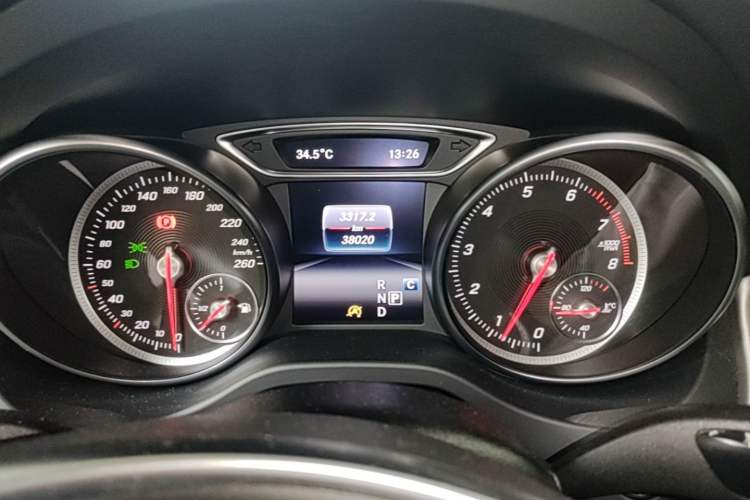 Used Mercedes-Benz CLA 2017 CLA 220 4MATIC Odometer Close Up