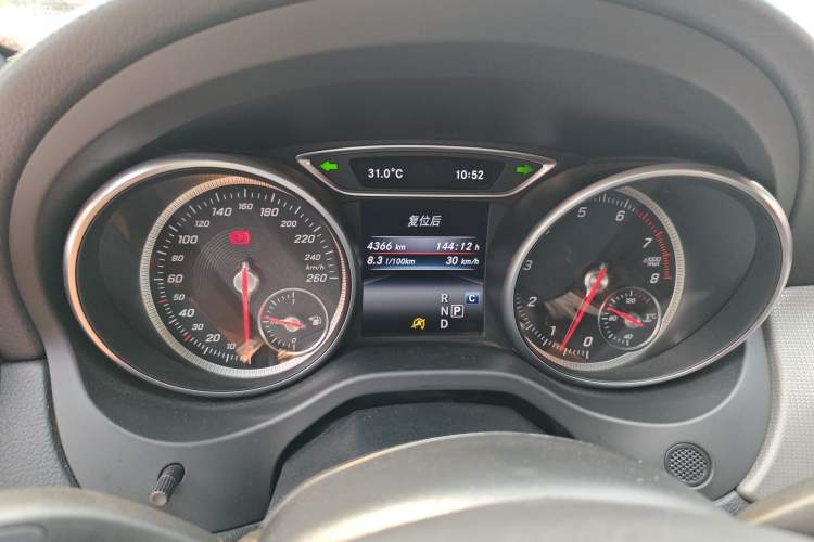 Used Mercedes-Benz CLA 2017 CLA 200 Sport Edition Odometer Close Up