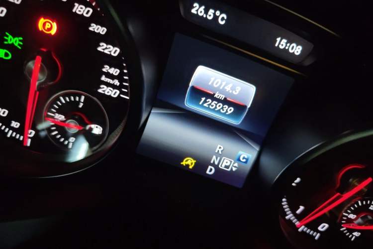 Used Mercedes-Benz CLA 2017 CLA 200 Sport Edition Odometer Close Up
