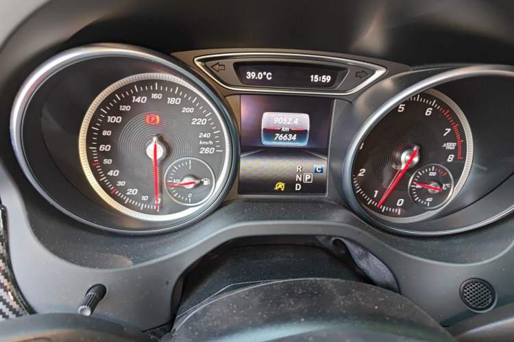 Used Mercedes-Benz CLA 2017 CLA 200 Sport Edition Odometer Close Up