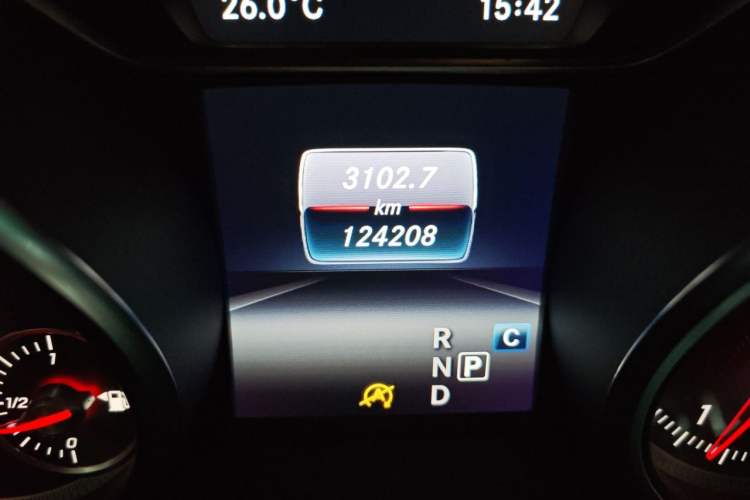 Used Mercedes-Benz CLA 2017 Facelifted CLA 200 Stylish Edition Odometer Close Up