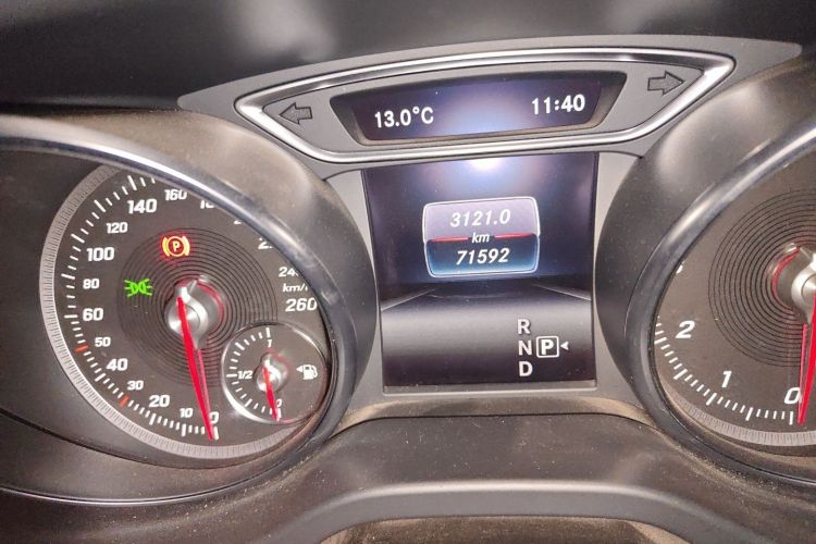 Used Mercedes-Benz CLA 2017 Facelifted CLA 200 Stylish Edition Odometer Close Up
