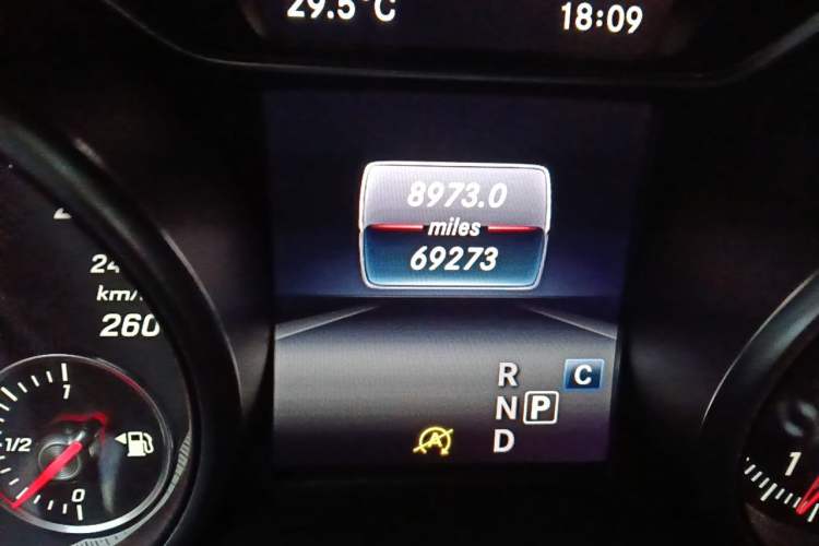 Used Mercedes-Benz CLA 2017 Facelifted CLA 200 Stylish Edition Odometer Close Up