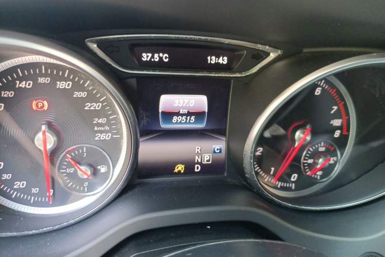 Used Mercedes-Benz CLA 2017 CLA 200 Style Edition Odometer Close Up