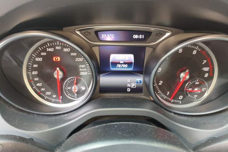 Used Mercedes-Benz CLA 2017 CLA 200 Sport Edition Odometer Close Up