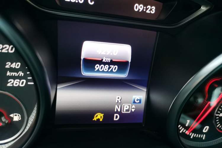 Used Mercedes-Benz CLA 2017 CLA 220 4MATIC Odometer Close Up