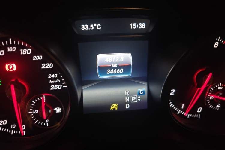 Used Mercedes-Benz CLA 2017 Refreshed CLA 200 Sport Edition Odometer Close Up