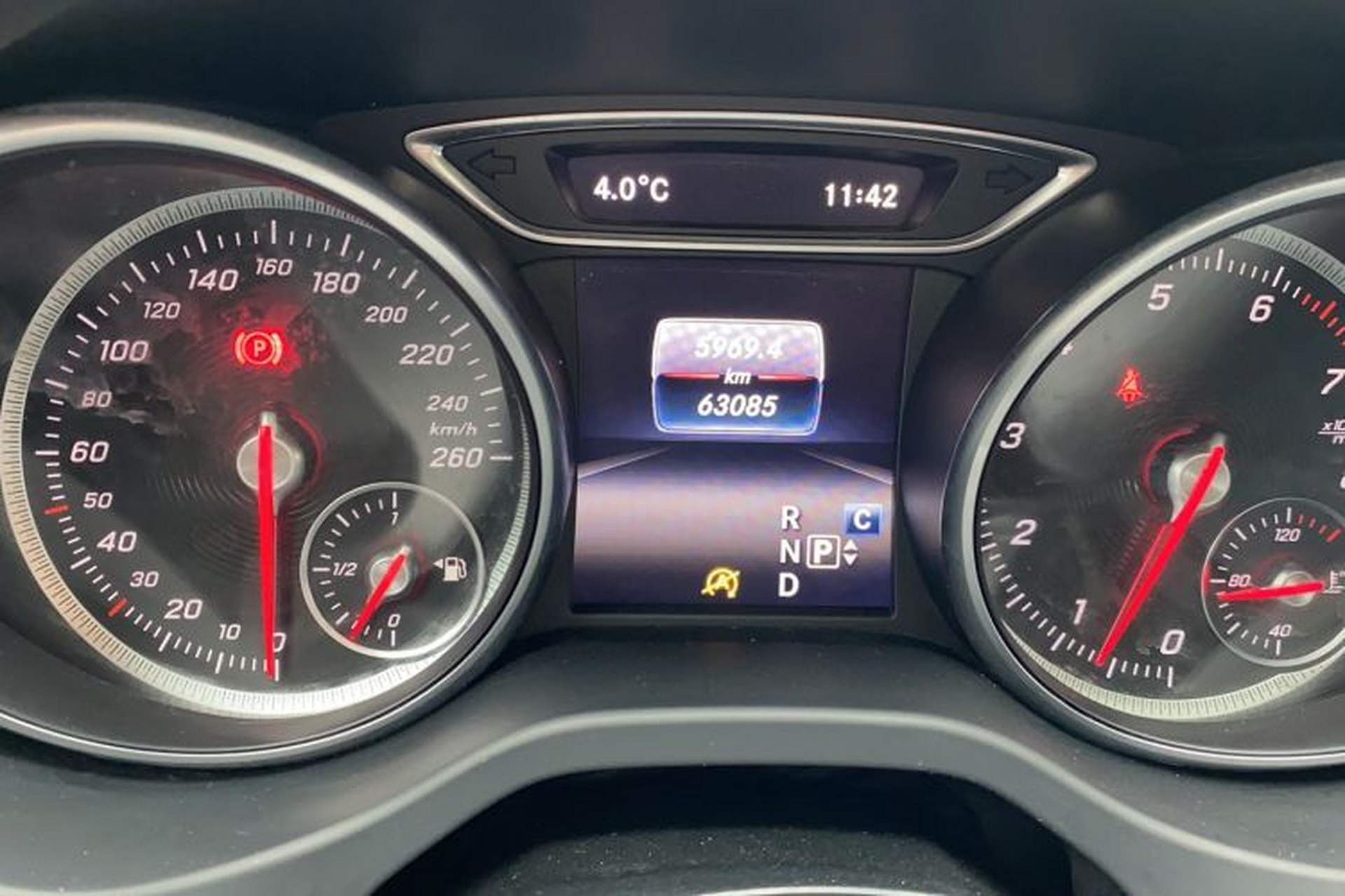 Used Mercedes-Benz CLA 2017 Facelifted CLA 200 Stylish Edition Odometer Close Up