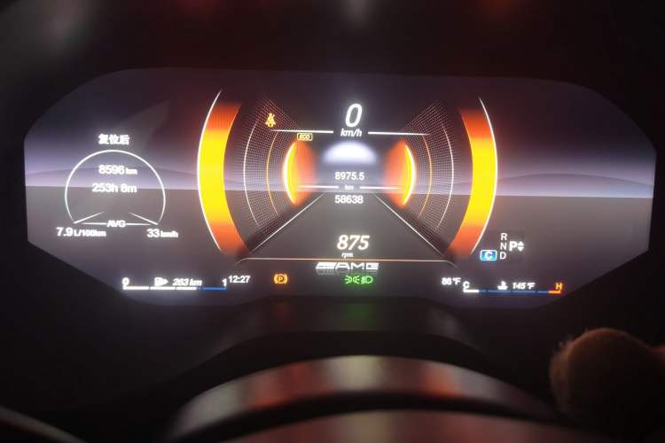 Used Mercedes-Benz CLA 2017 CLA 220 4MATIC Odometer Close Up