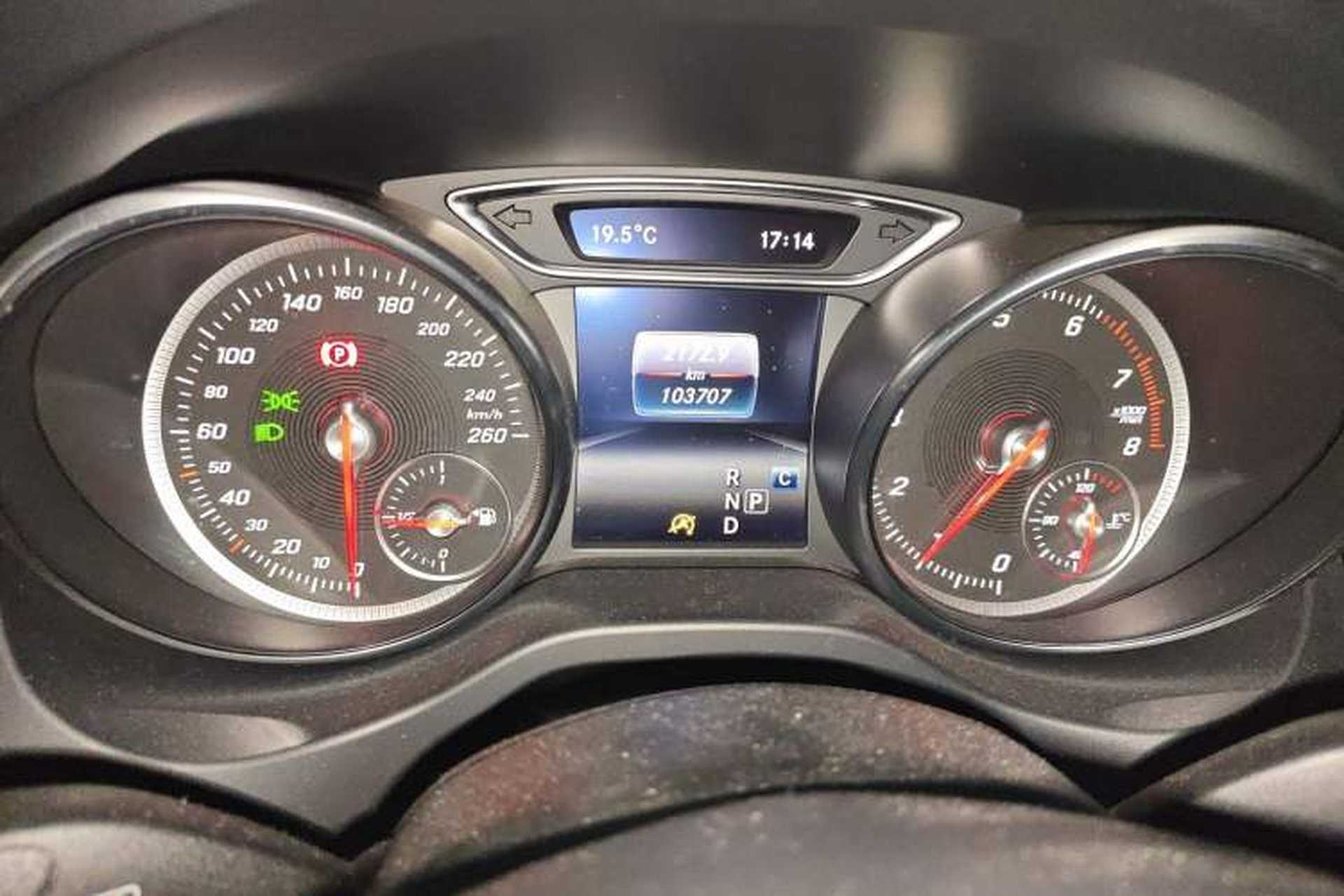 Used Mercedes-Benz CLA 2017 CLA 180 Odometer Close Up