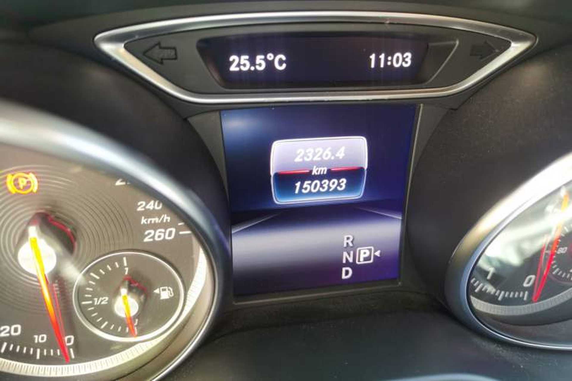 Used Mercedes-Benz CLA 2017 Refreshed CLA 220 4MATIC Odometer Close Up