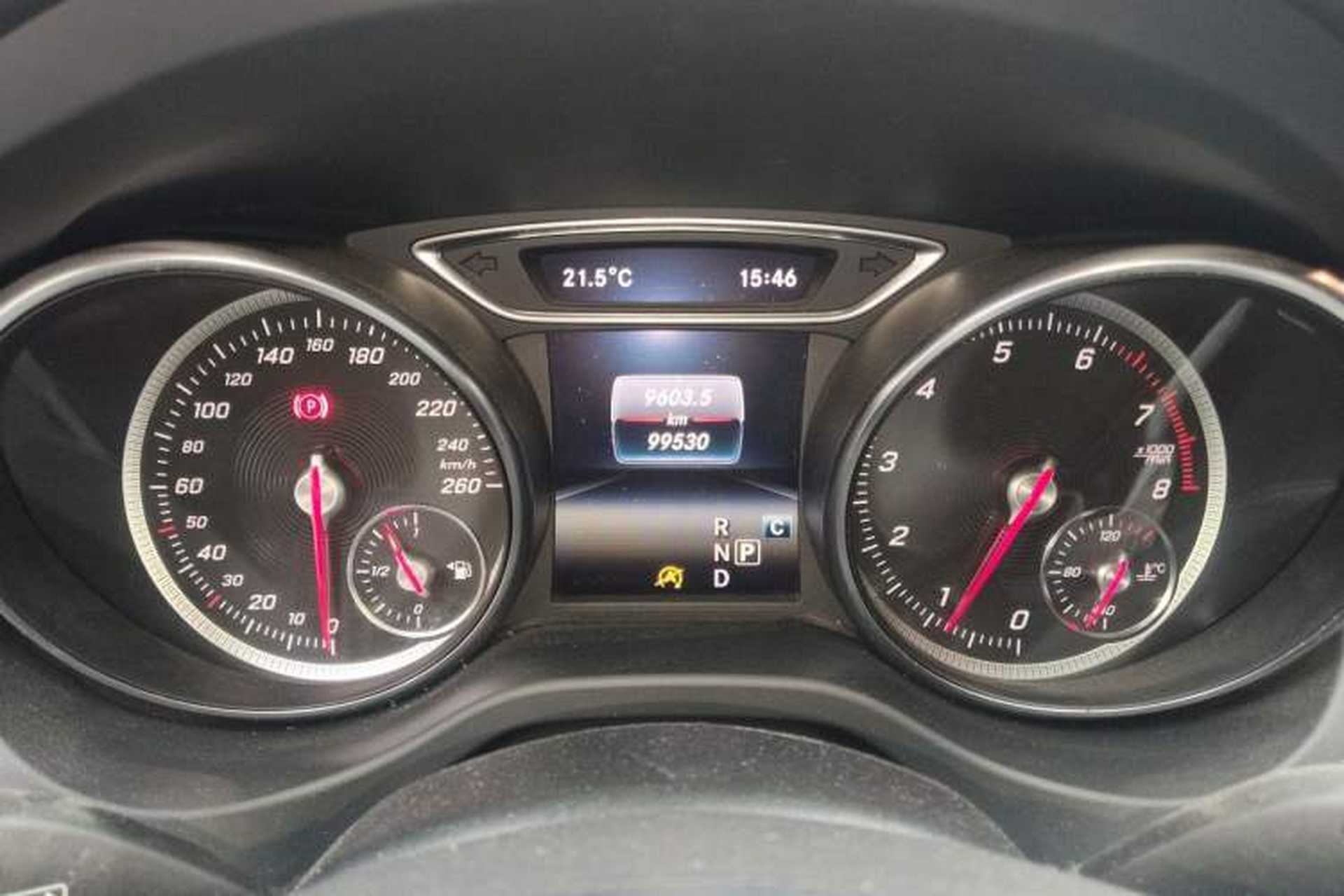 Used Mercedes-Benz CLA 2017 Refreshed CLA 220 4MATIC Odometer Close Up