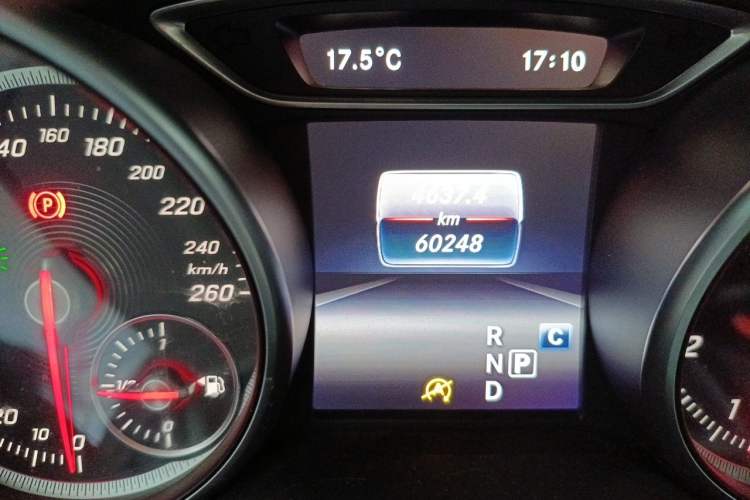 Used Mercedes-Benz CLA 2017 CLA 180 Odometer Close Up