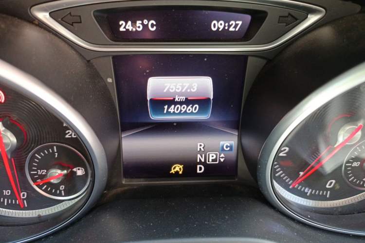 Used Mercedes-Benz CLA 2017 CLA 200 Style Edition Odometer Close Up