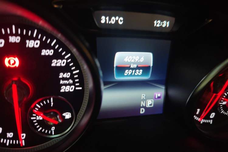 Used Mercedes-Benz CLA 2017 Refreshed CLA 220 4MATIC Odometer Close Up