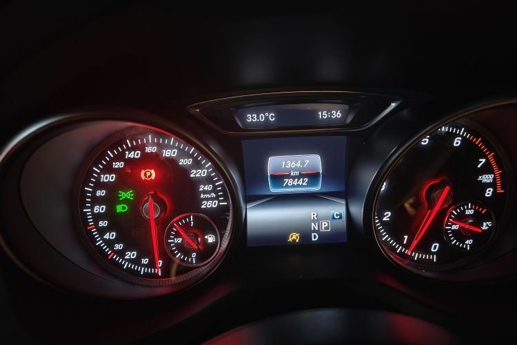Used Mercedes-Benz CLA 2017 Facelifted CLA 200 Stylish Edition Odometer Close Up