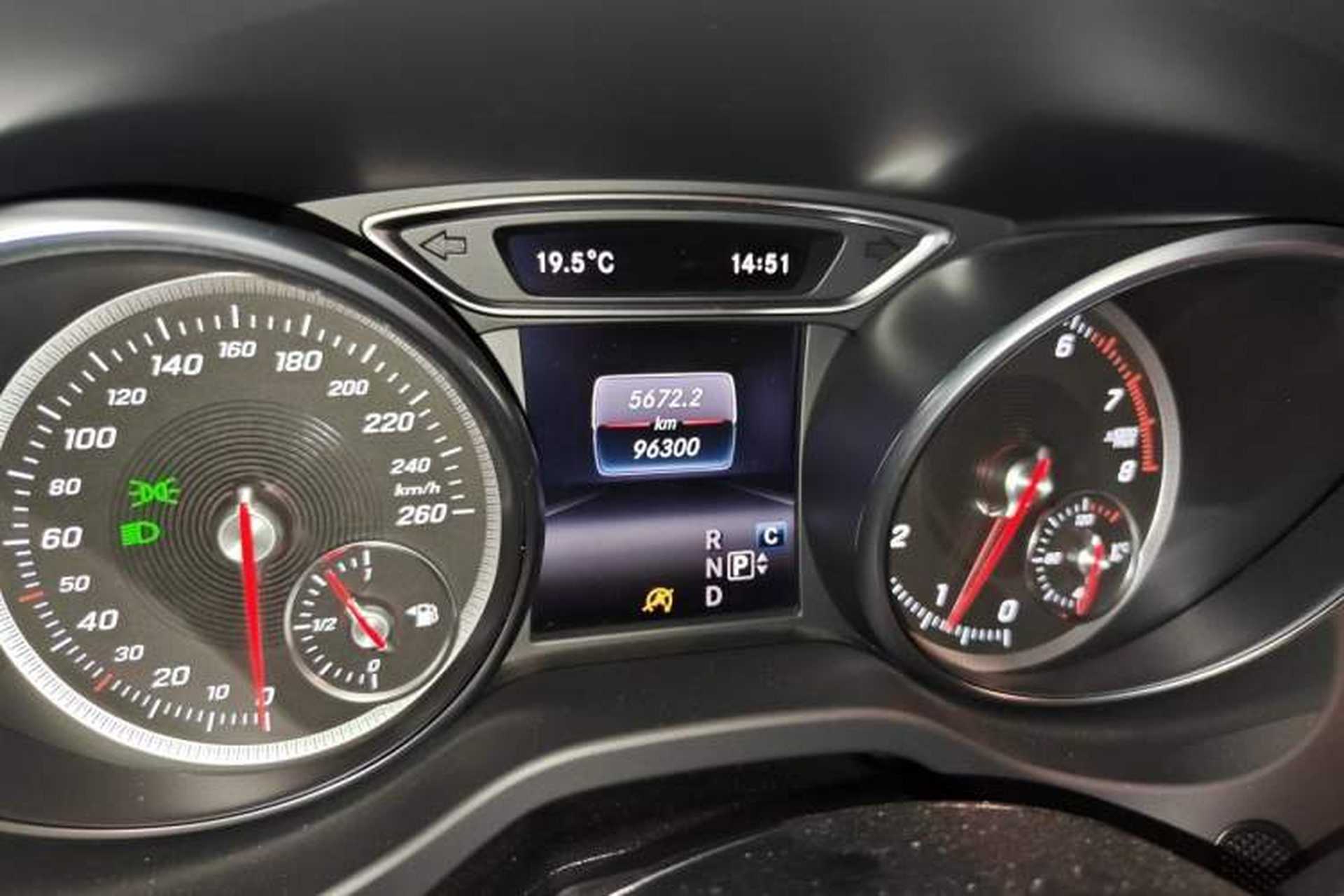 Used Mercedes-Benz CLA 2017 Refreshed CLA 220 4MATIC Odometer Close Up