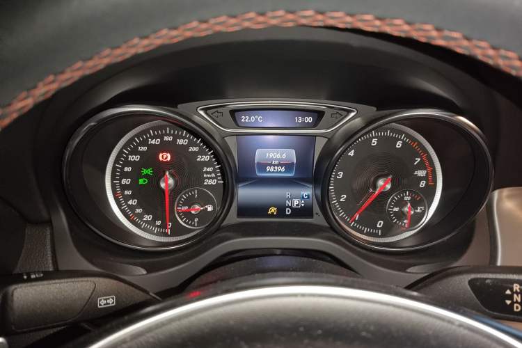 Used Mercedes-Benz CLA 2017 CLA 220 4MATIC Odometer Close Up