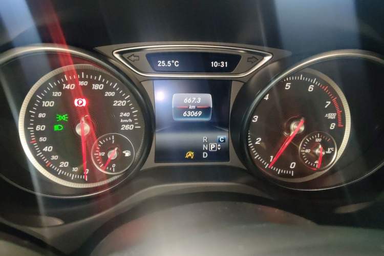 Used Mercedes-Benz CLA 2017 CLA 200 Sport Edition Odometer Close Up
