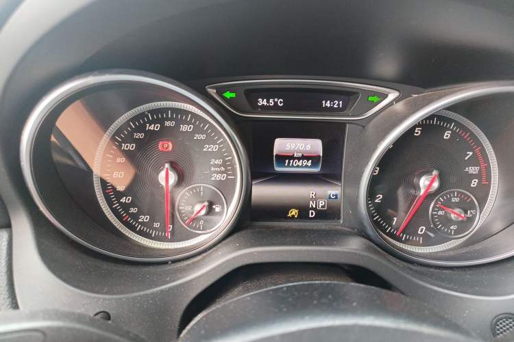 Used Mercedes-Benz CLA 2017 Refreshed CLA 200 Sport Edition Odometer Close Up