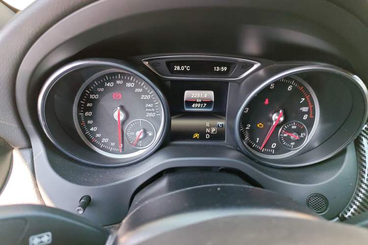 Used Mercedes-Benz CLA 2017 Facelifted CLA 200 Stylish Edition Odometer Close Up