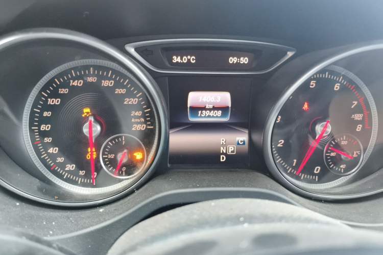 Used Mercedes-Benz CLA 2017 Facelifted CLA 200 Stylish Edition Odometer Close Up