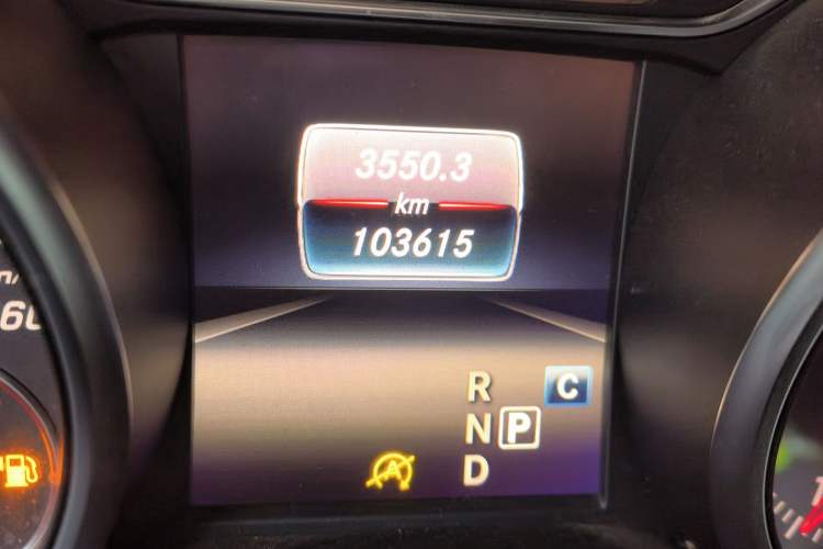 Used Mercedes-Benz CLA 2017 Facelifted CLA 200 Stylish Edition Odometer Close Up