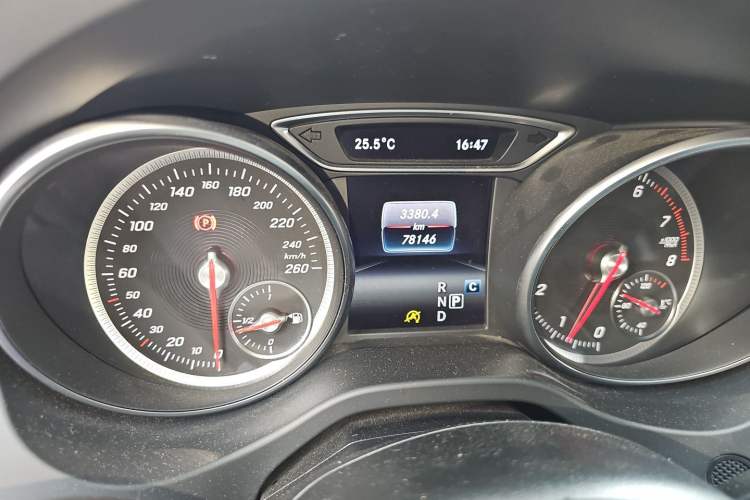 Used Mercedes-Benz CLA 2017 Refreshed CLA 200 Sport Edition Odometer Close Up