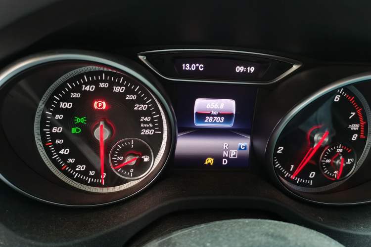 Used Mercedes-Benz CLA 2018 CLA 200 Sport Edition Odometer Close Up