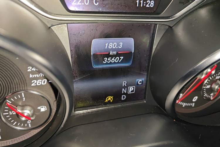 Used Mercedes-Benz CLA 2018 CLA 200 Style Edition Odometer Close Up