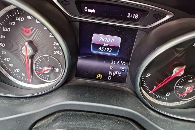 Used Mercedes-Benz CLA 2018 CLA 200 Style Edition Odometer Close Up